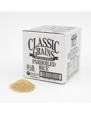 Par Boiled Rice, Classic Grains 25 pound Box