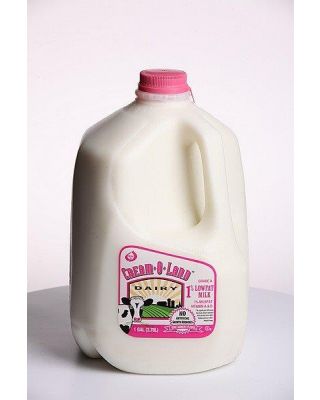 Milk, 1% 12/.5 Gallons Cream-O-Land Dairies