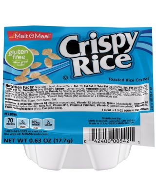 Single Serve Bowls - Crispy Rice 96/.625 oz