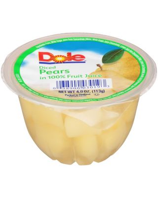 DICED PEAR FRUIT CUP IN JUICE 36/4OZ