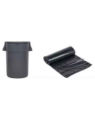 Trash Liner Low Density 33 Gallon Black 100ct