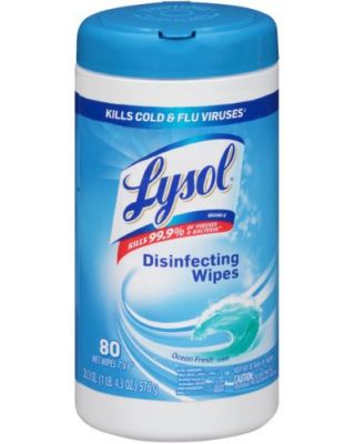 Lysol® Spring Water Multi Purpose Wipes 6/80ct