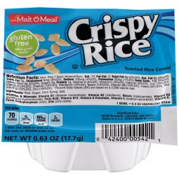 Single Serve Bowls - Crispy Rice 96/.625 oz